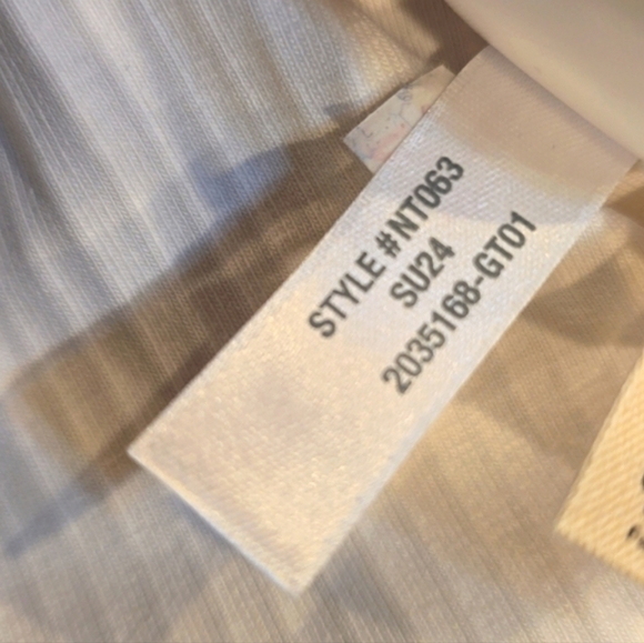 NWT Madewell Highneck Tank in Sleekhold white ribbed tank sleeveless small $38 - Picture 9 of 9